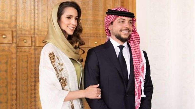 ولي عهد الأردن وزجته