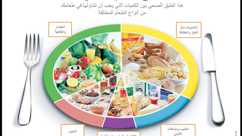 مكونات طبق الطعام