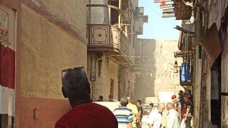انهيار جزئى لعقار_