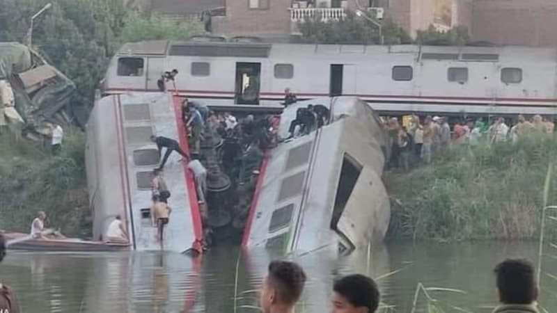 حادث قطاري المنيا