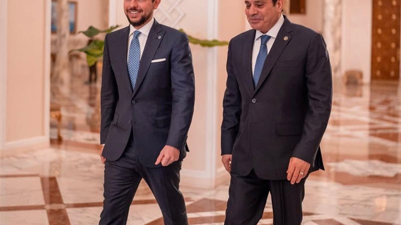 السيسي وولي عهد الأردن