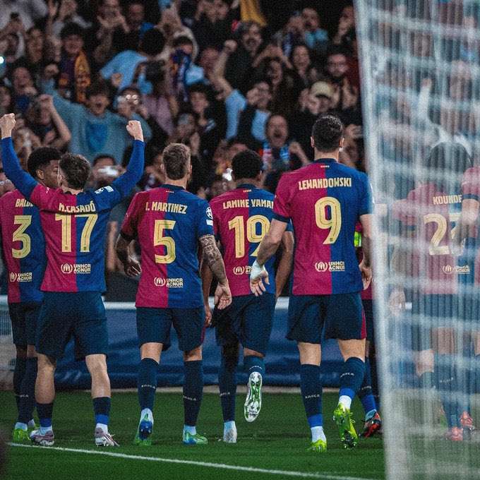 برشلونة يتقدم على سرفينا بخمس أهداف في دوري أبطال أوروبا 